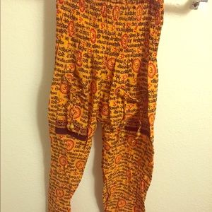 Boho indie yoga yogi pants